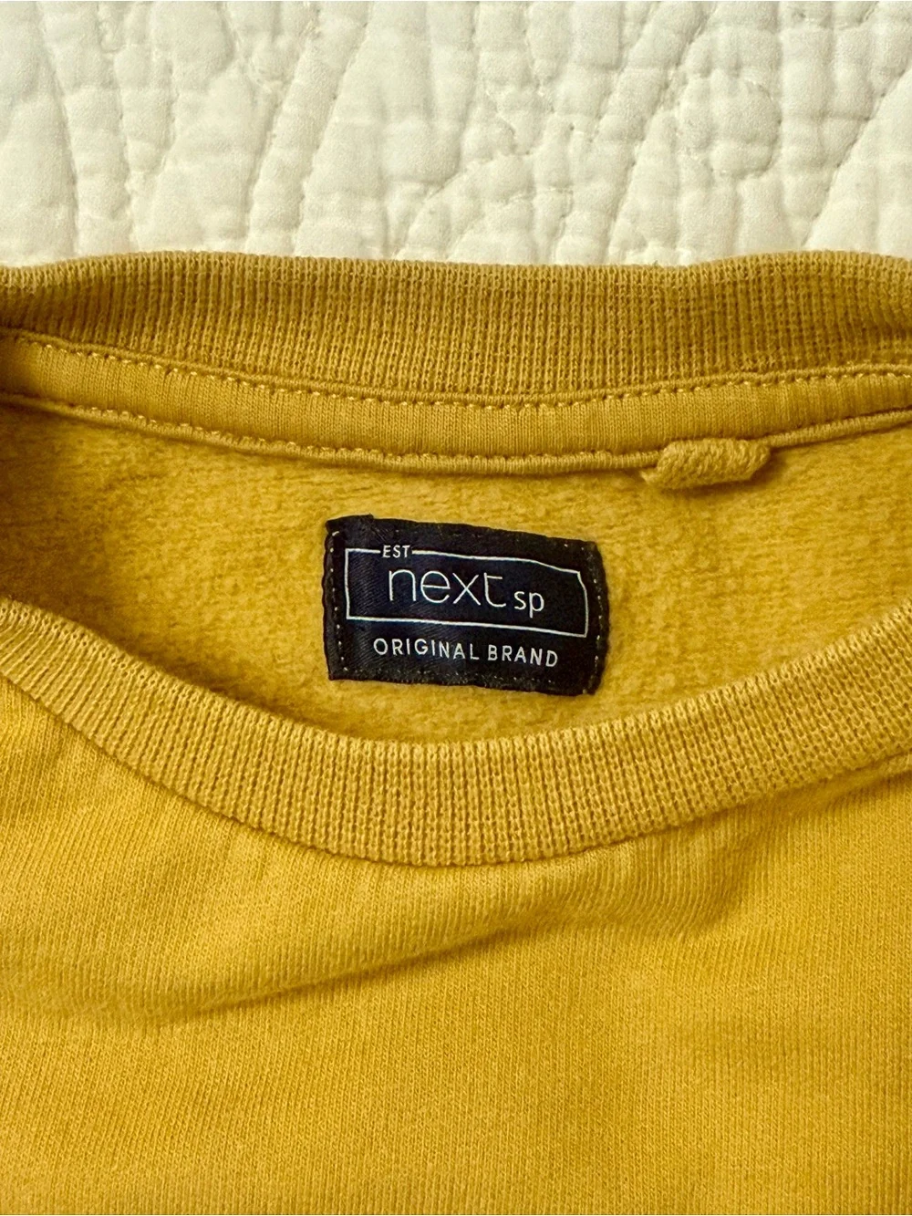 😊 NEXT Yellow Smiley Sweatshirt – Size 5–6 Years - Picture 3 of 5